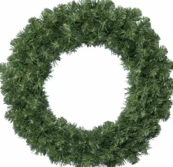 Decoris Kerstkransen></noscript> Kerstkrans - Groen - D35 Cm - Incl. Verlichting Helder Wit