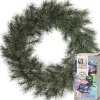 Decoris Kerstkransen> Kerstkrans - Malmo - D60 Cm - Incl. Verlichting Gekleurd