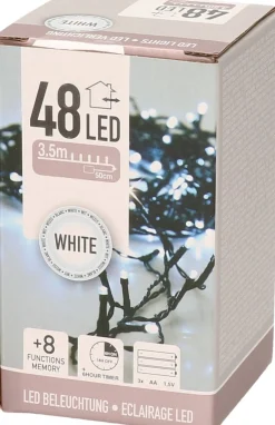 Decoris Kerstkransen> Kerstkrans - Malmo - D50 Cm - Incl. Verlichting Helder Wit