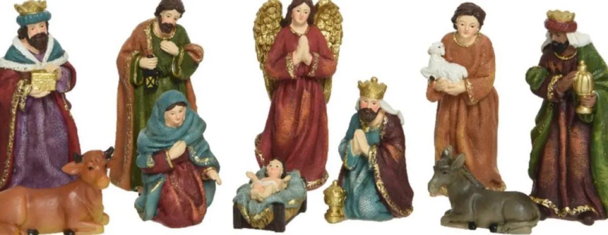 Decoris Kerststallen> Kerststal Beelden/Kerstbeelden - 10X St -Tot 13 Cm -Polyresin
