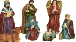 Decoris Kerststallen> Kerststal Beelden/Kerstbeelden - 10X St -Tot 13 Cm -Polyresin
