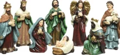 Decoris Kerststallen> Kerststal Beelden/Kerstbeelden - 8X St -Tot 9 Cm -Polyresin