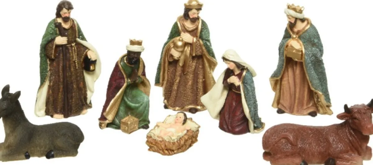 Decoris Kerststallen> Kerststal Beelden/Kerstbeelden - 8X St -Tot 20 Cm -Polyresin