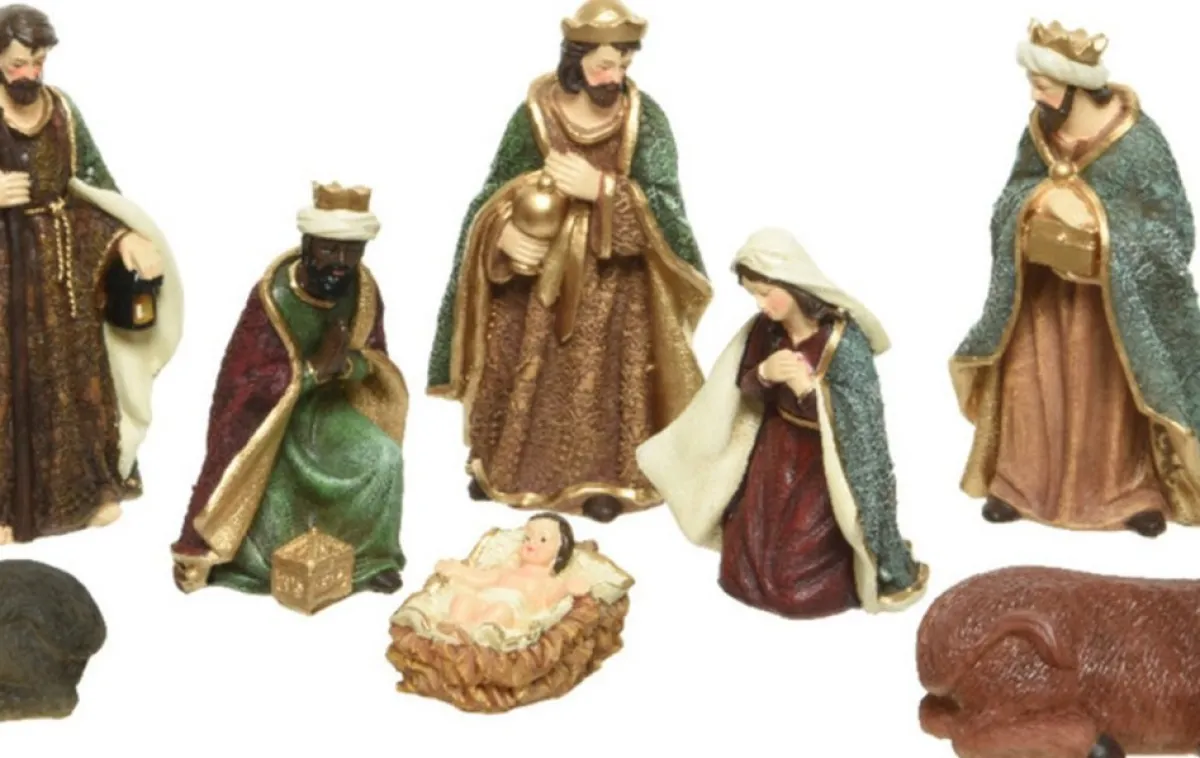 Decoris Kerststallen> Kerststal Beelden/Kerstbeelden - 8X St -Tot 20 Cm -Polyresin