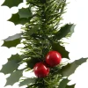 Decoris Guirlandes> Lametta Guirlande Bessen En Blaadjes Groen Dia10.00-L270.00Cm