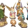 Merkloos Kerststallen>10-Delige Kerst Kribbe Figuren / Kerststal Set Polystone - 8 Tot 20 Cm