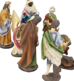 Merkloos Kerststallen></noscript>10-Delige Kerst Kribbe Figuren / Kerststal Set Polystone - 8 Tot 20 Cm