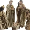 Merkloos Kerststallen>7-Delige Kerststal Figuren Beeldjes 7 Cm - Kerstbeeldjes