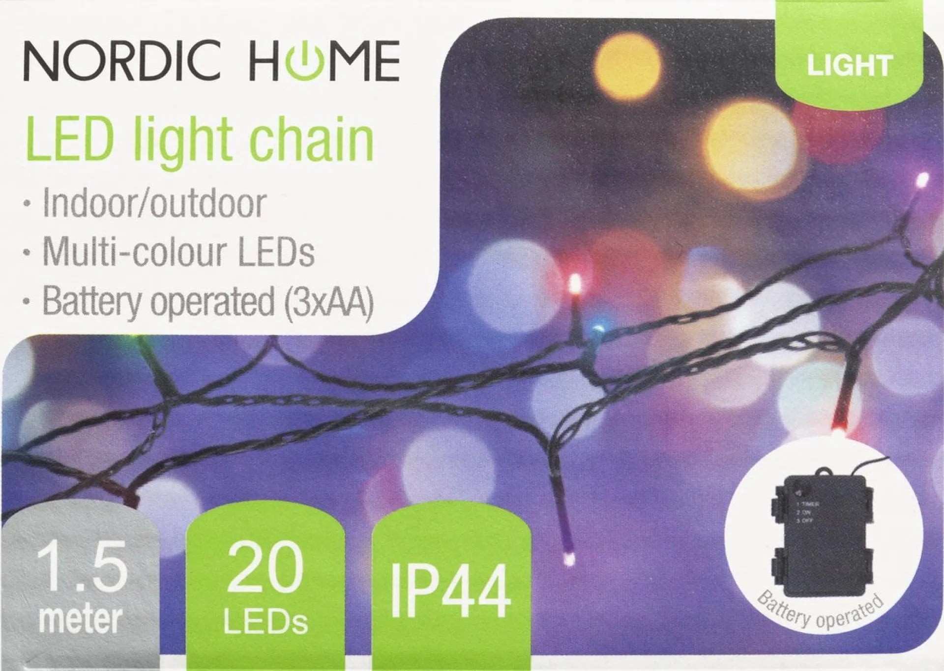 Deltaco Lgt-102 Led-Lichtlus Met Timerfunctie - Voor Binnen En Buiten - 1.5 Meter - Meerkleurig Cheap