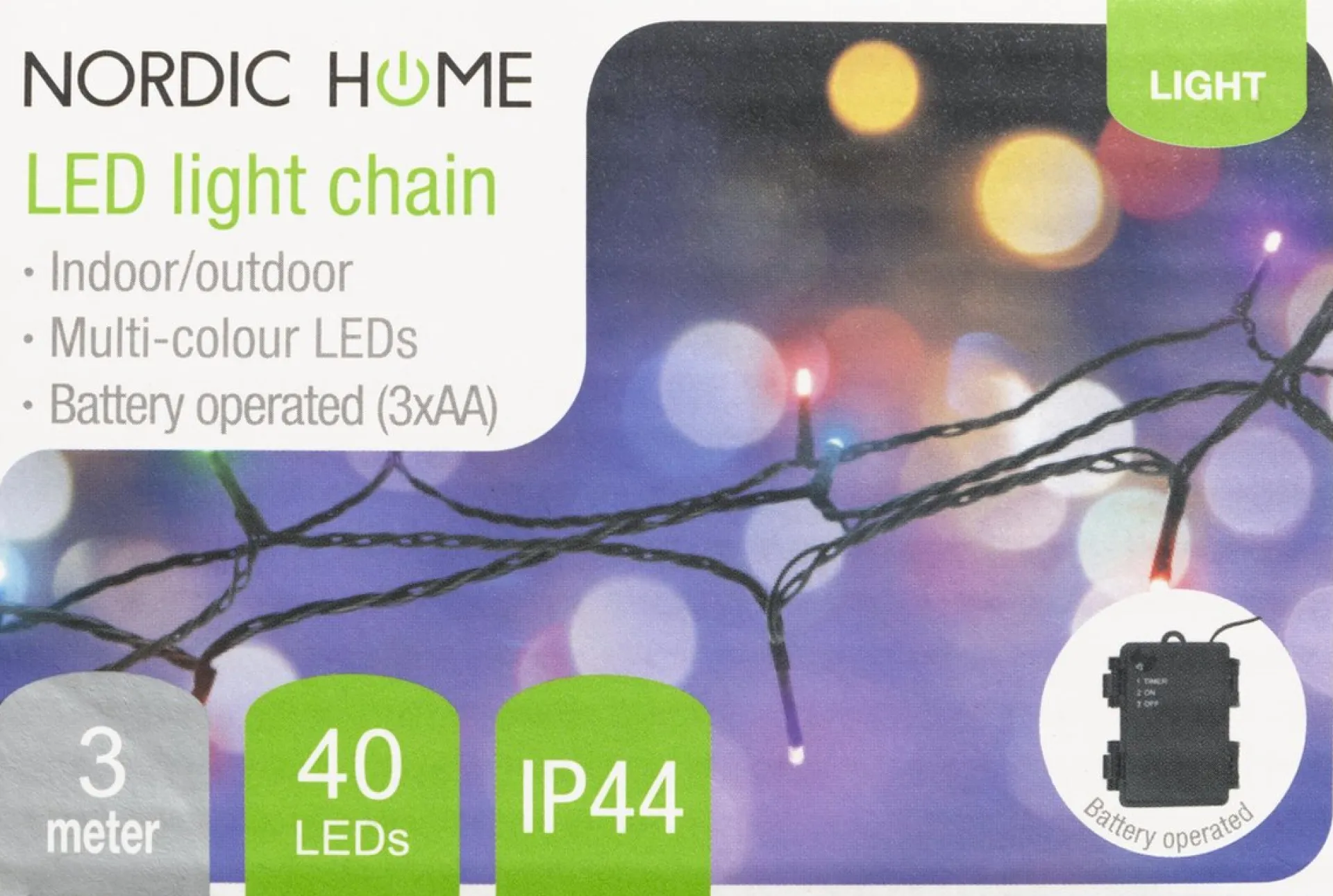 Deltaco Lgt-106 Led-Lichtlus Met Timerfunctie - Voor Binnen En Buiten - 3 Meter - Meerkleurig Cheap