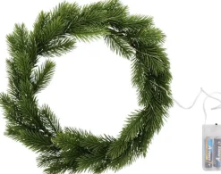 AYD Home Kerstkransen>Dennenkrans Met Led Licht - Kerstkrans - Kerstkrans - Kerstdecoratie - Kerst Versiering - Kerstboom - Kerst Krans Feestdagen - Feestdagen Krans - Kerst