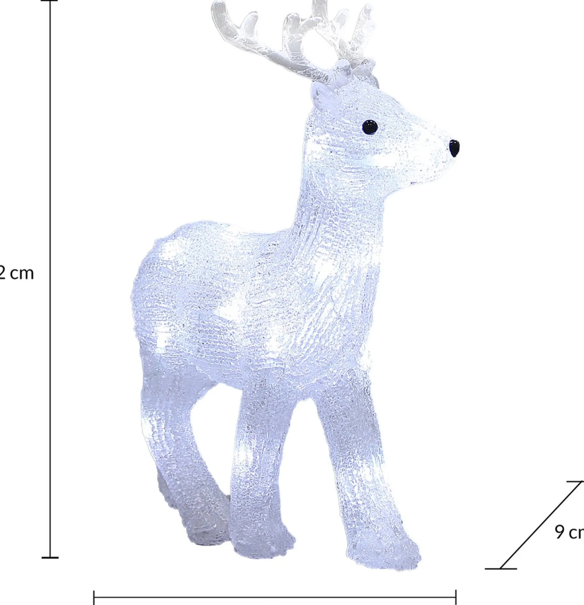 deuba Led Kerstfiguur Hert - Indoor Outdoor - Wit Best Sale