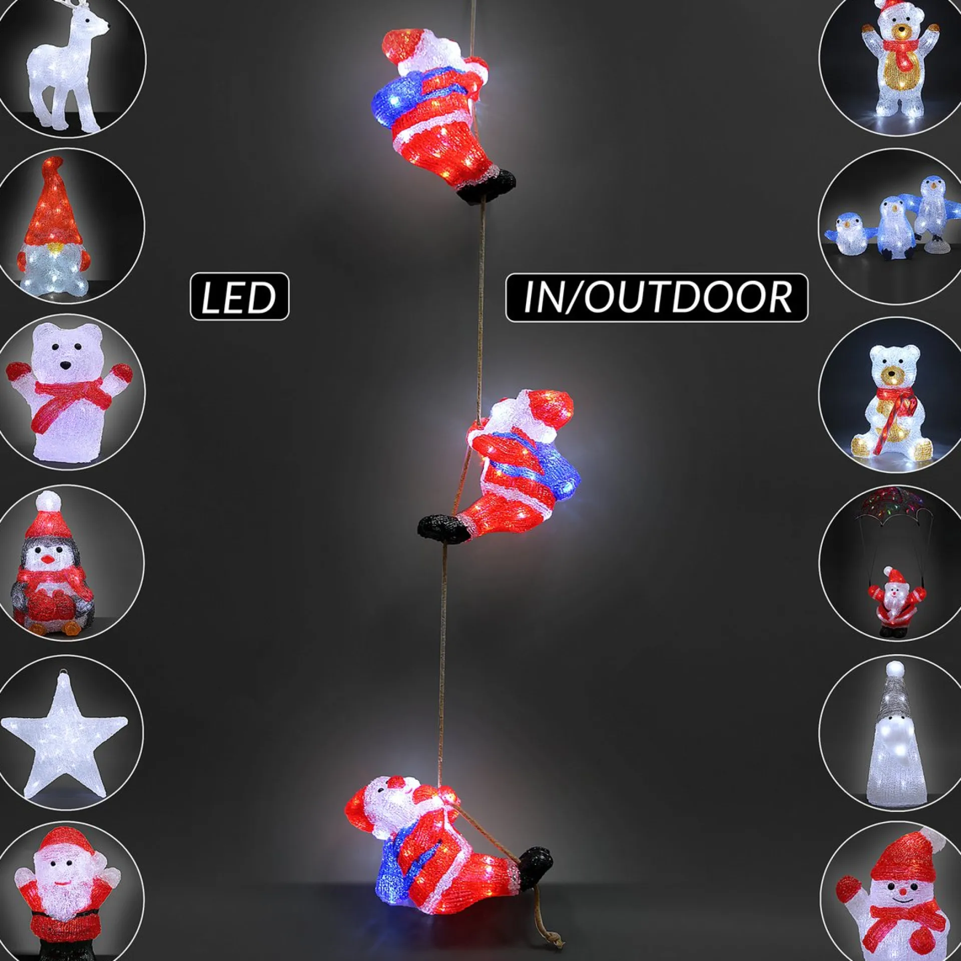 deuba Led Kerstfiguur Hert - Indoor Outdoor - Wit Best Sale