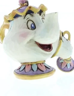 Disney Traditions (Jim Shore) Kerstboomversieringen>Disney Traditions Ornament Kersthanger Mrs. Potts &Chip 6 Cm
