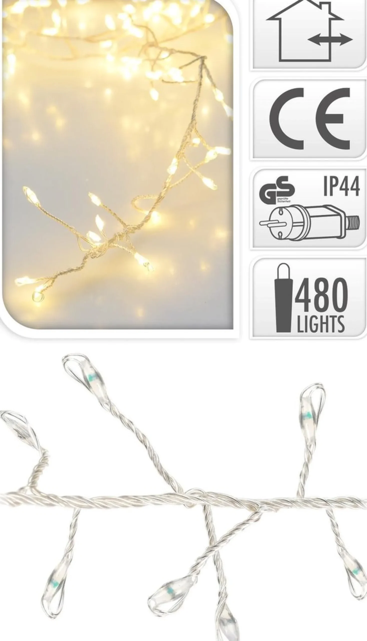 Merkloos Draad - Cluster - 480Led Outlet