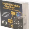 Merkloos Draadverlichting Zilver Met Gekleurde Led Lampjes 2 Meter Op Batterijen Met Timer - Kerstverlichting Lichtsnoeren Discount