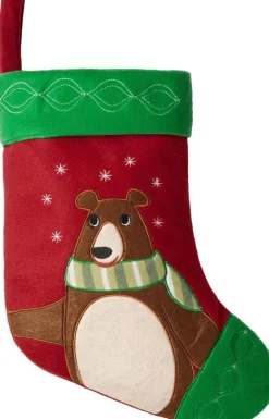 Tectake Kerstsokken>Dressforfun - Sint-Niklaaslaarzen Met Berenmotief - Verkleedkleding Kostuum Halloween Verkleden Feestkleding Carnavalskleding Carnaval Feestkledij Partykleding - 303314