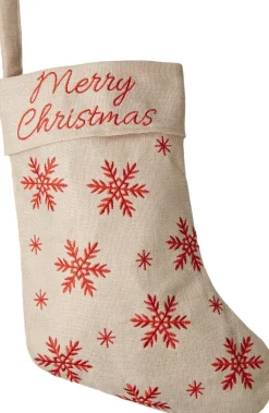 Tectake Kerstsokken>Dressforfun - Sint-Niklaaslaarzen In Jutelook Met Ijsbloemen - Verkleedkleding Kostuum Halloween Verkleden Feestkleding Carnavalskleding Carnaval Feestkledij Partykleding - 303318