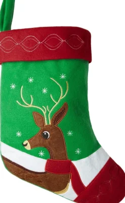 Tectake Kerstsokken>Dressforfun - Sint-Niklaaslaarzen Met Hertenmotief - Verkleedkleding Kostuum Halloween Verkleden Feestkleding Carnavalskleding Carnaval Feestkledij Partykleding - 303312