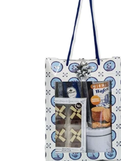 EBM Cadeaupakket Geschenkset Geschenkpakket Kerstpakket Hollandse Cadeautjes Delfts Blauw - Tas L Online