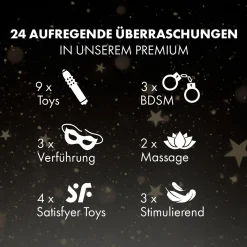 EIS Premium Erotische Adventskalender 2023 Voor Singles En Koppels, 24 Sensuele Luxe Sekscadeaus Incl. Satisfyer App Toy En Andere Satisfyer Toys, Erotische Verrassingen, Goederenwaarde 1000€ Hot