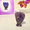 Engel Kerstbeelden> Amethist - Edelsteen - Kristal - Stenen Bescherm - Angel - Cadeau - Geschenk - Gift Bescherming - Harmonie - Rust