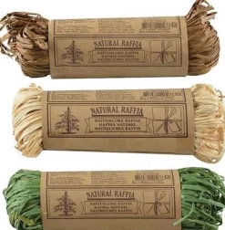 Esschert Design Kerststukjes> Raffia In 3 Kleuren (1 Stuk) Assorti