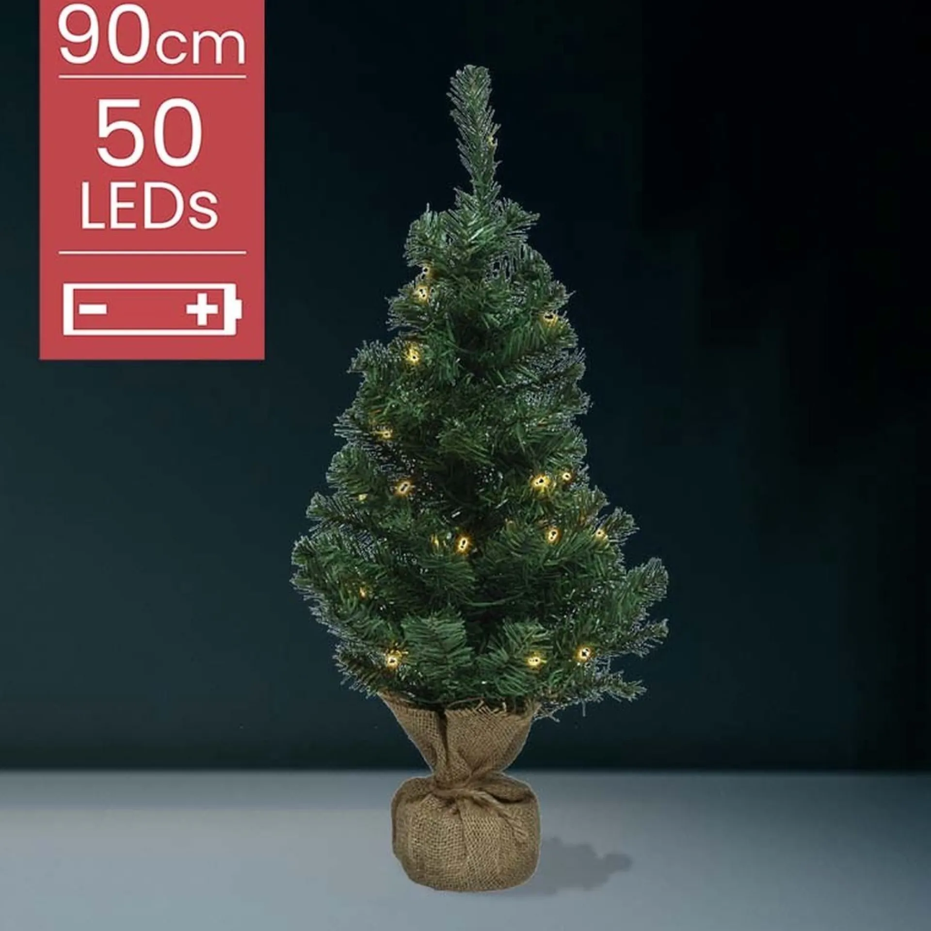 Everlands - Mini Kerstboom - 50 Led - 90 Cm New