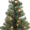 Everlands Mini Kunstkerstboom - 60 Cm Hoog - In Jute Zak - Met Verlichting Cheap