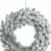 Naturn Christmas Kerstkransen>Extra Grote Kerstkrans Sneeuw O 48 Cm Van | Krans Landelijk Rond | Kerstcadeau | Kerstdecoratie Deurkrans | Krans Voor De Kerst | Kerstversiering Kransen | Wit