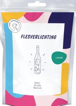 Merkloos Fairy Lights - Flesverlichting Kerst - Kerstverlichting - Flesverlichting Met Kurk - Led Verlichting - Moederdag Cadeau - Kerst - Kamer Decoratie Tieners - Partyverlichting - Bottle Light - Lichtsnoer - Multicolor - 6 Stuks - Incl. Batterijen Hot