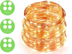 Sofisticade Fairy Lights | Lampjes Slinger | Led Lichtslinger | 10M Met 100Led In Warm Wit | Usb Aansluiting | String Light Kerstverlichting | Sfeerverlichting | Indoor Led Warm White