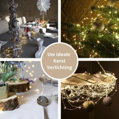 Sofisticade Fairy Lights | Lampjes Slinger | Led Lichtslinger | 10M Met 100Led In Warm Wit | Usb Aansluiting | String Light Kerstverlichting | Sfeerverlichting | Indoor Led Warm White