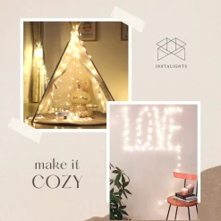 Sofisticade Fairy Lights | Lampjes Slinger | Led Lichtslinger | 10M Met 100Led In Warm Wit | Usb Aansluiting | String Light Kerstverlichting | Sfeerverlichting | Indoor Led Warm White