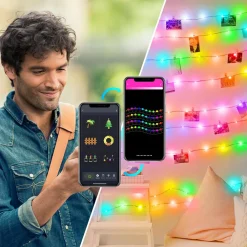 Merkloos Fairy Lights - Led Verlichting 20M - 16 Miljoen Kleuren - Smart Incl. App + Usb - Lampjes Slinger - String Lights - Slimme Verlichting - Lichtslinger - Multicolor - Kerstverlichting Best Sale