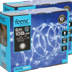 Fééric Lights and Christmas® Feeric Lichtslangen - 2X St - Helder Wit - 6 M - 108 Leds Clearance