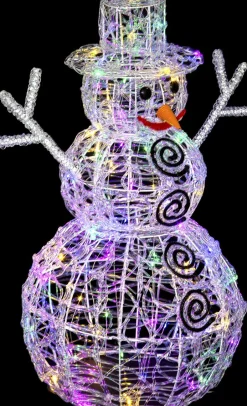Feeric lights u0026 Christmas Feeric Lights And Christmas Verlichte Sneeuwpop - Figuur - 60 Cm - 100 Leds Gekleurd Best
