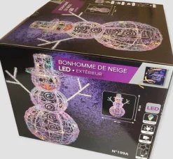 Feeric lights u0026 Christmas Feeric Lights And Christmas Verlichte Sneeuwpop - Figuur - 60 Cm - 100 Leds Gekleurd Best
