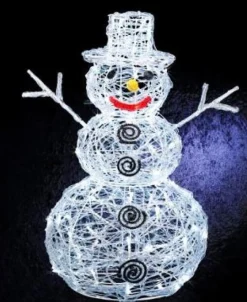 Feeric lights u0026 Christmas Feeric Lights And Christmas Verlichte Sneeuwpop - Figuur - 60 Cm - 100 Leds Gekleurd Sale