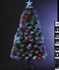 Feeric lights u0026 Christmas Feeric Lights And Christmas Fiber Kerstboom -Met Gekleurd Licht- 120 Cm Hot
