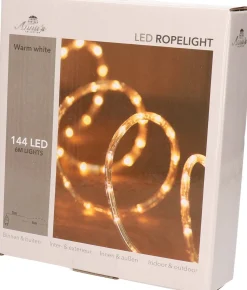 CBD Feestverlichting Lichtslang 144 Lampjes Warm Wit 6 Mtr - Voor Binnen En Buiten Gebruik - Kerstverlichting/Feestverlichting Best