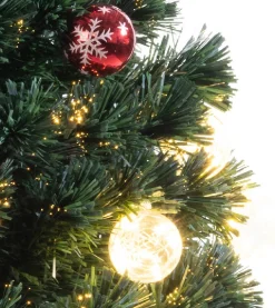 Everlands Fiber Optic Kerstboom/Kunst Kerstboom Met Warm Witte Verlichting 90 Cm Outlet