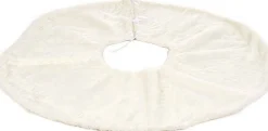 Arte r Flexibele Kerstboom Rok/Kleed Voor De Kerstboom Harige Stof Creme Wit 120 Cm - Kerstboomrokken Best
