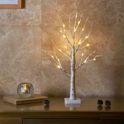 FLOOQ - Led Boom - Kerstverlichting Binnen - Kerst Decoratie - Kerstversiering - Tafellamp - Nachtlampje Volwassenen - Warm Wit Licht Flash Sale