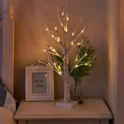 FLOOQ - Led Boom - Kerstverlichting Binnen - Kerst Decoratie - Kerstversiering - Tafellamp - Nachtlampje Volwassenen - Warm Wit Licht Flash Sale