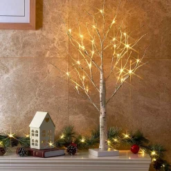 FLOOQ - Led Boom - Kerstverlichting Binnen - Kerst Decoratie - Kerstversiering - Tafellamp - Nachtlampje Volwassenen - Warm Wit Licht Flash Sale