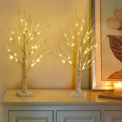 FLOOQ - Led Boom - Kerstverlichting Binnen - Kerst Decoratie - Kerstversiering - Tafellamp - Nachtlampje Volwassenen - Warm Wit Licht Flash Sale