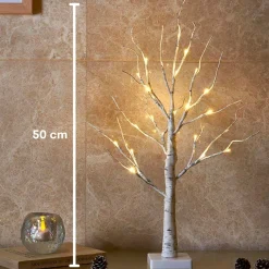 FLOOQ - Led Boom - Kerstverlichting Binnen - Kerst Decoratie - Kerstversiering - Tafellamp - Nachtlampje Volwassenen - Warm Wit Licht Flash Sale