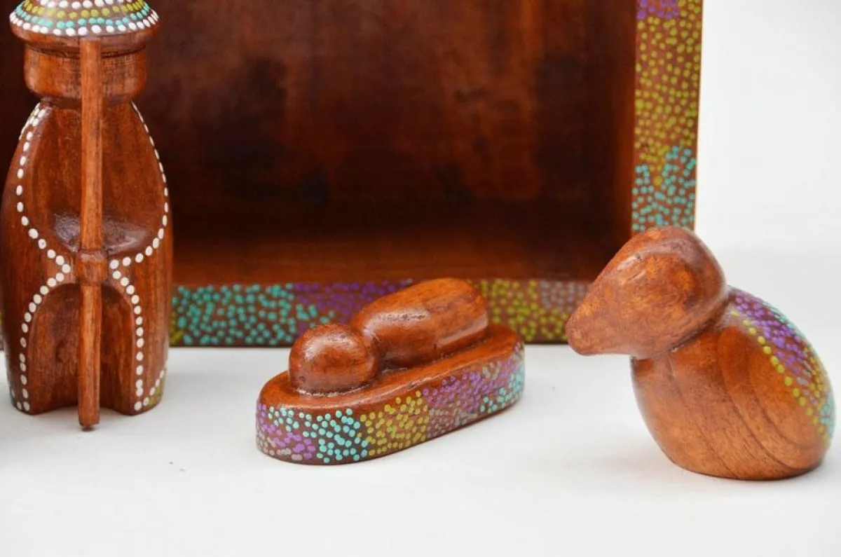 Floz Kerststallen> Kerststal - Kerstgroep - Hout - Met Subtiele Kleur - Handgemaakt En Fairtrade