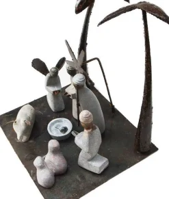 Floz Design Kerststallen></noscript>Floz Kerststal Metaal En Steen - Duurzame Kerststal - Gerecycled Metaal - Fairtrade Uit Zimbabwe